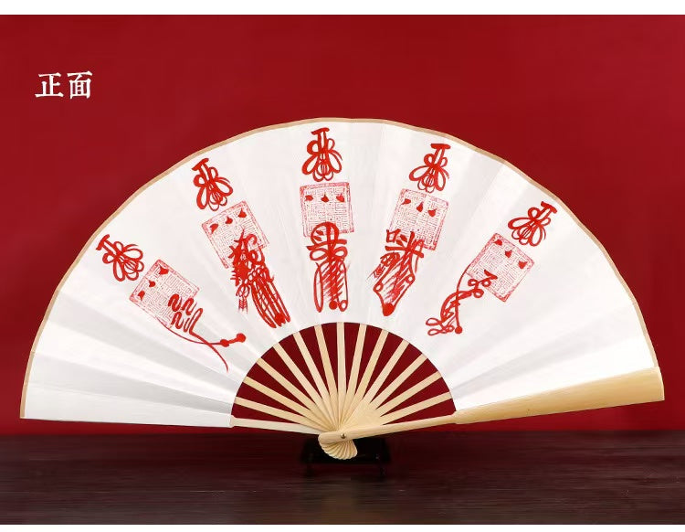 定制风水秀砂-道长手绘开光五雷扇-调和房屋内外冲突能量，局部补角
