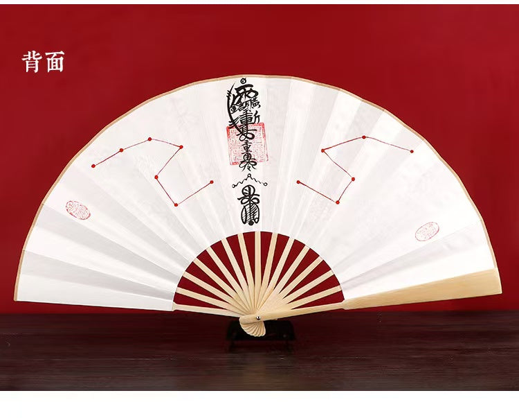 定制风水秀砂-道长手绘开光五雷扇-调和房屋内外冲突能量，局部补角